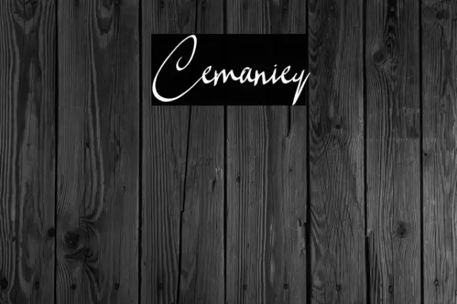 Cemaniey Font examples