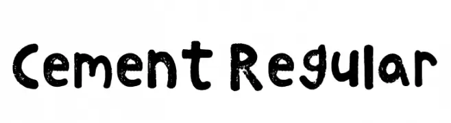 Cement Regular  नि: शुल्क फ़ॉन्ट्स डाउनलोड