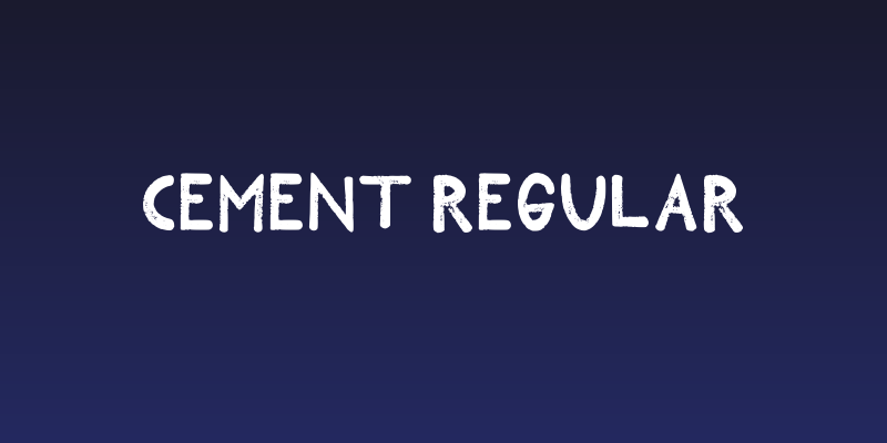 Cement Regular Social Header