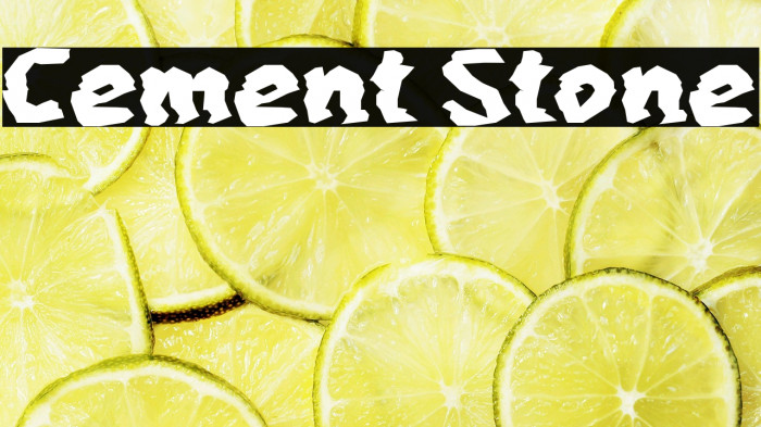 Cement Stone Example 1