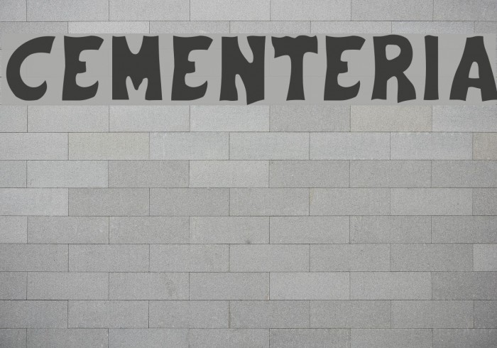 Cementeria Font examples