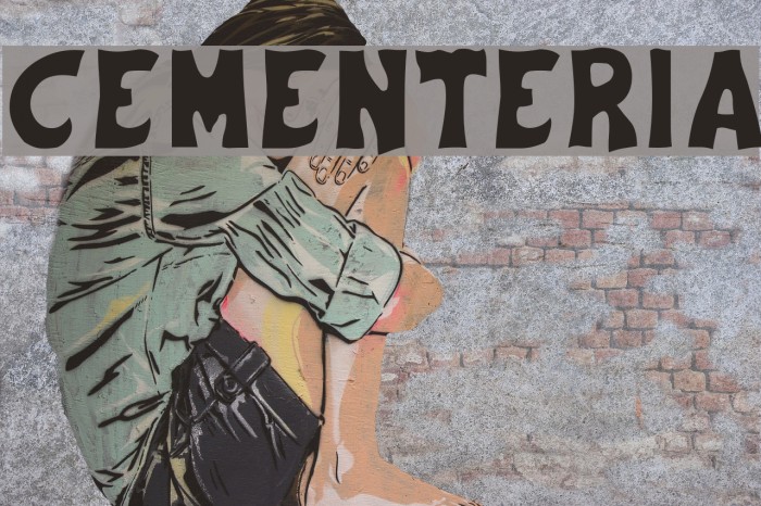 Cementeria Font examples