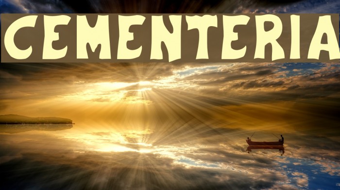 Cementeria Font examples