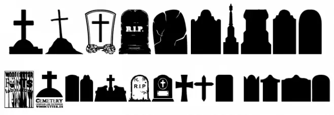 Cemetery Icons Font OTHER CHARS