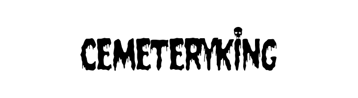 Cemetery King  Frei Schriftart Herunterladen