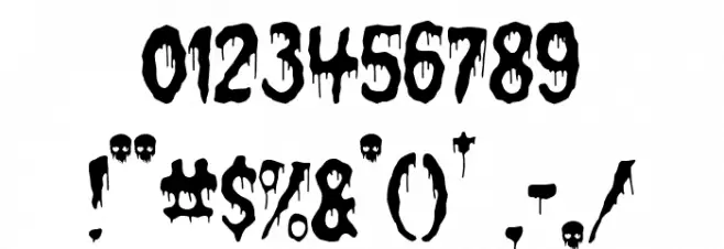 Cemetery King Font OTHER CHARS