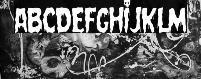 Cemetery King Font examples