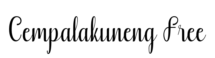 Cempalakuneng Free  Descarca Fonturi Gratis