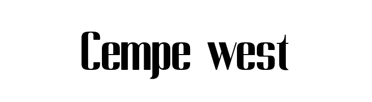 Cempe west  baixar fontes gratis