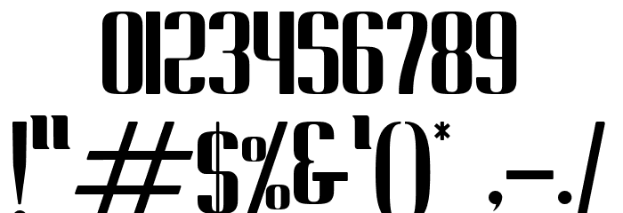 Cempe west Font OTHER CHARS