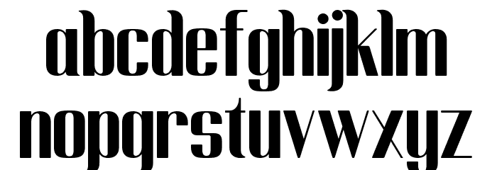 Cempe west Font LOWERCASE