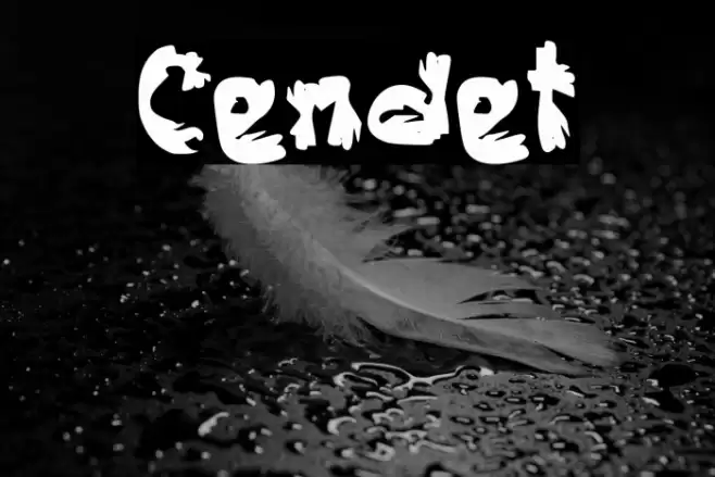Cendet Font examples