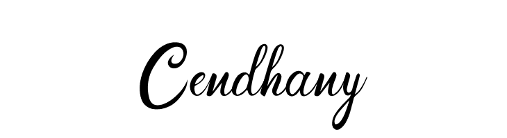 Cendhany  Frei Schriftart Herunterladen