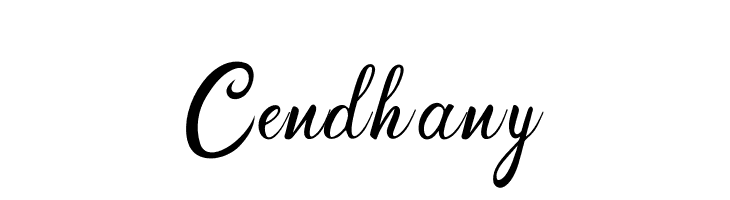 Cendhany  font caratteri gratis