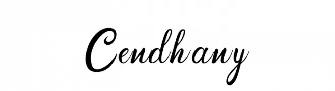 Cendhany  Frei Schriftart Herunterladen