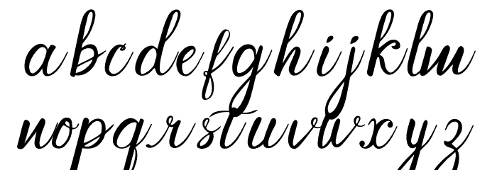 Cendhany Font LOWERCASE