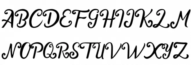 Cendhany 字体 大写