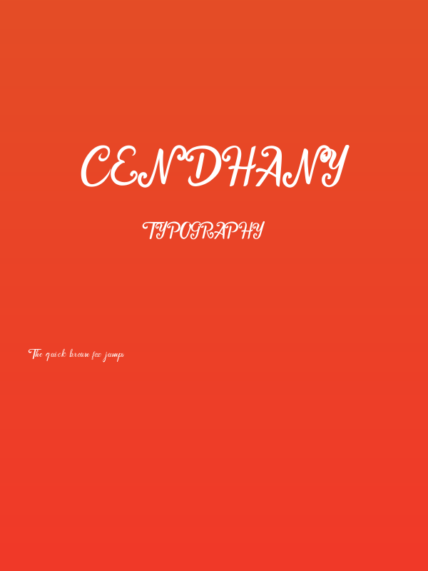 Cendhany Poster