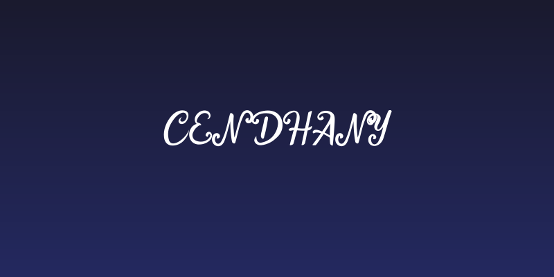 Cendhany Social Header