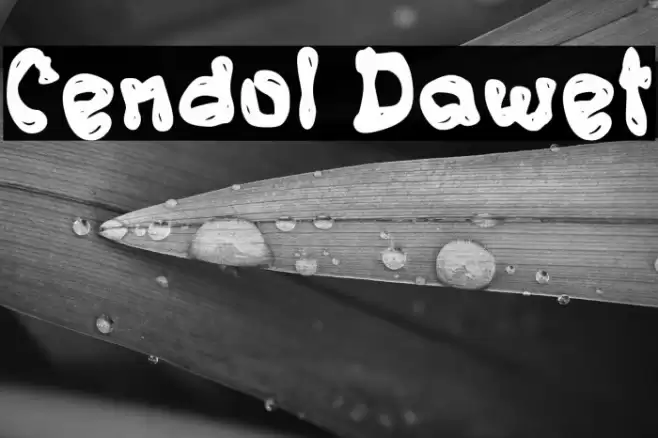 Cendol Dawet Font examples