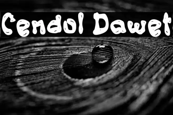 Cendol Dawet Font examples