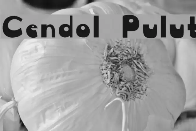 Cendol Pulut Font examples