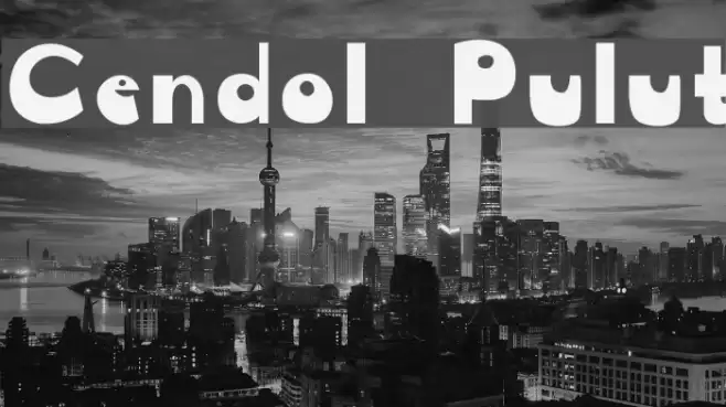 Cendol Pulut Font examples