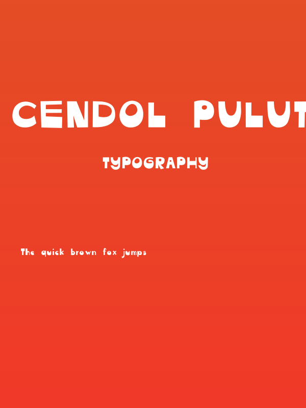 Cendol Pulut Poster