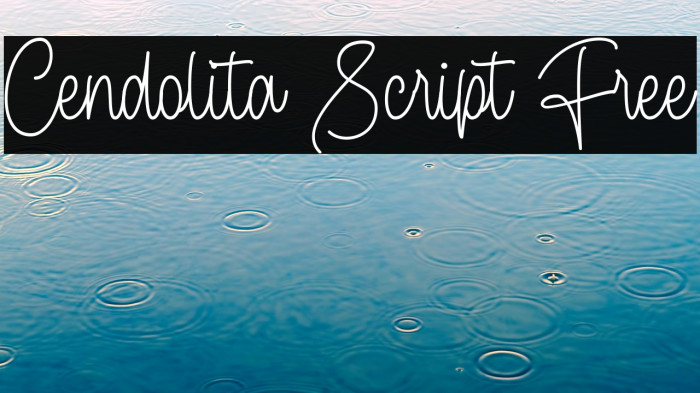 Cendolita Script Free Example 2