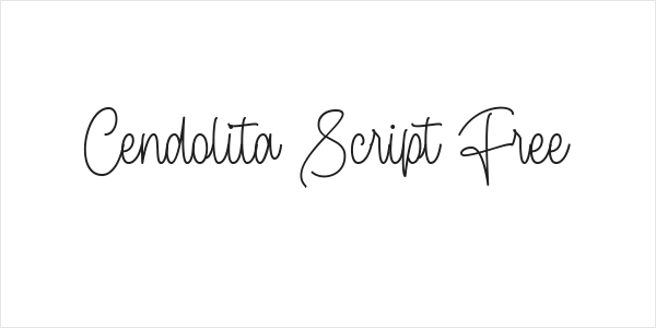 Cendolita Script Free Logo