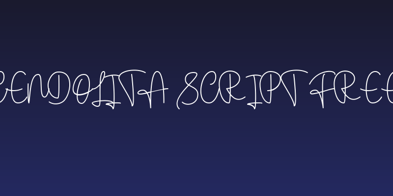 Cendolita Script Free Social Header