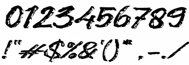 Cengkram Font OTHER CHARS