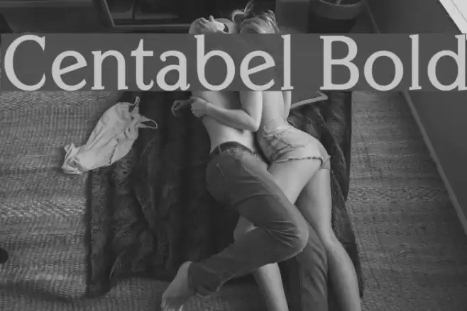 Centabel Bold Font examples