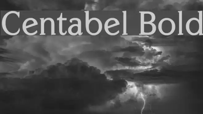 Centabel Bold Font examples