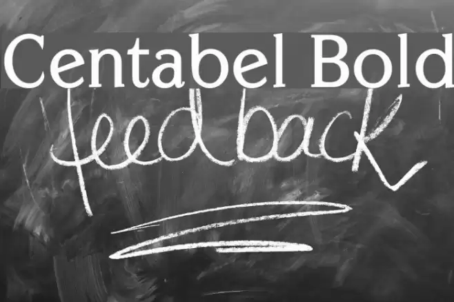 Centabel Bold Font examples