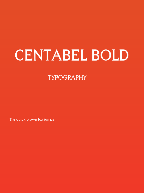 Centabel Bold Poster