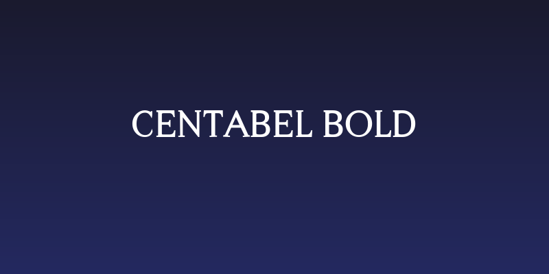 Centabel Bold Social Header