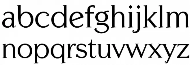 Centabel Book Font Litere mici