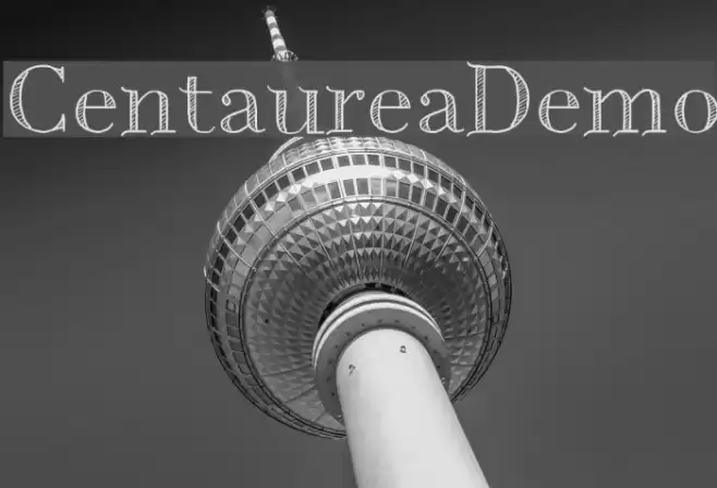 CentaureaDemo Font examples