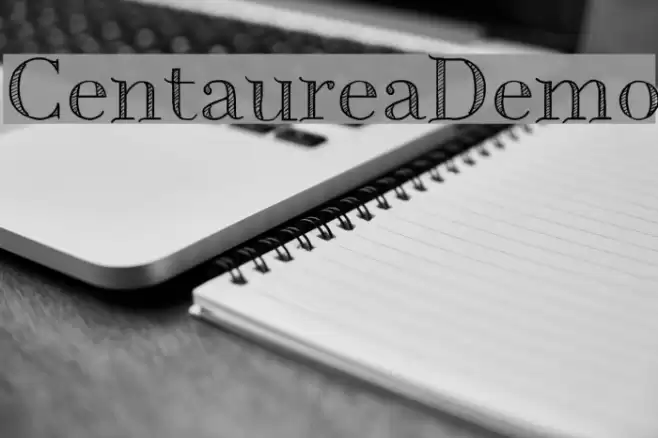 CentaureaDemo Font examples