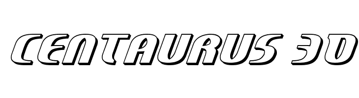 Centaurus 3D  Free Fonts Download