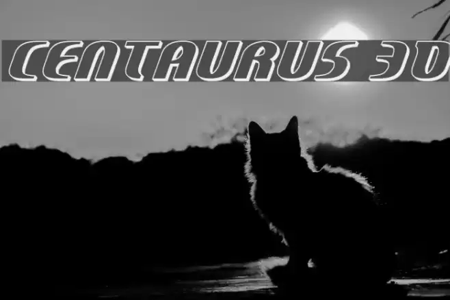 Centaurus 3D Font examples