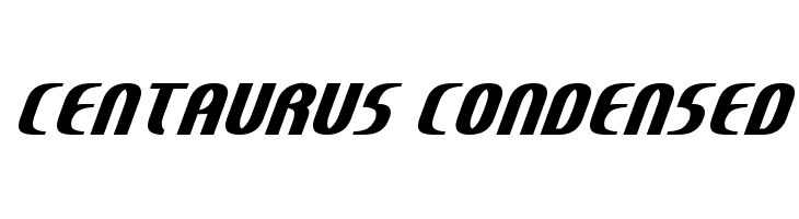 Centaurus Condensed  Скачать бесплатные шрифты