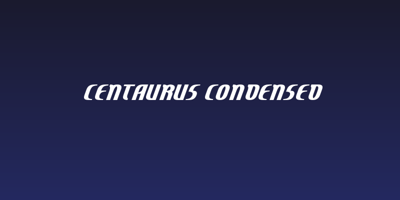 Centaurus Condensed Social Header