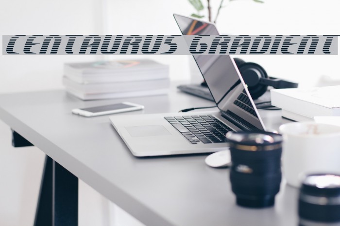 Centaurus Gradient Font examples