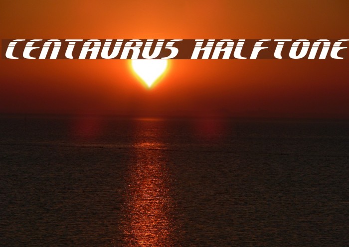 Centaurus Halftone Font examples