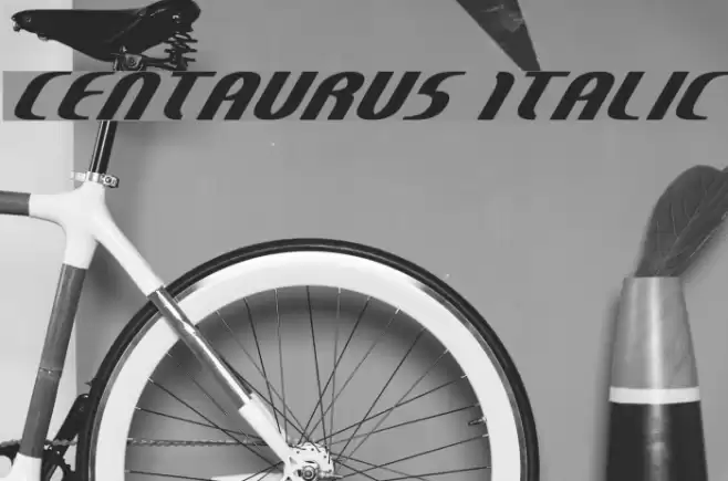 Centaurus Italic Font examples