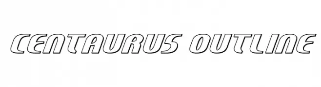 Centaurus Outline  Frei Schriftart Herunterladen