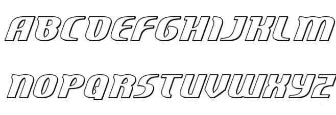 Centaurus Outline 字体 大写