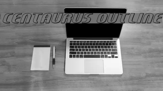 Centaurus Outline Font examples